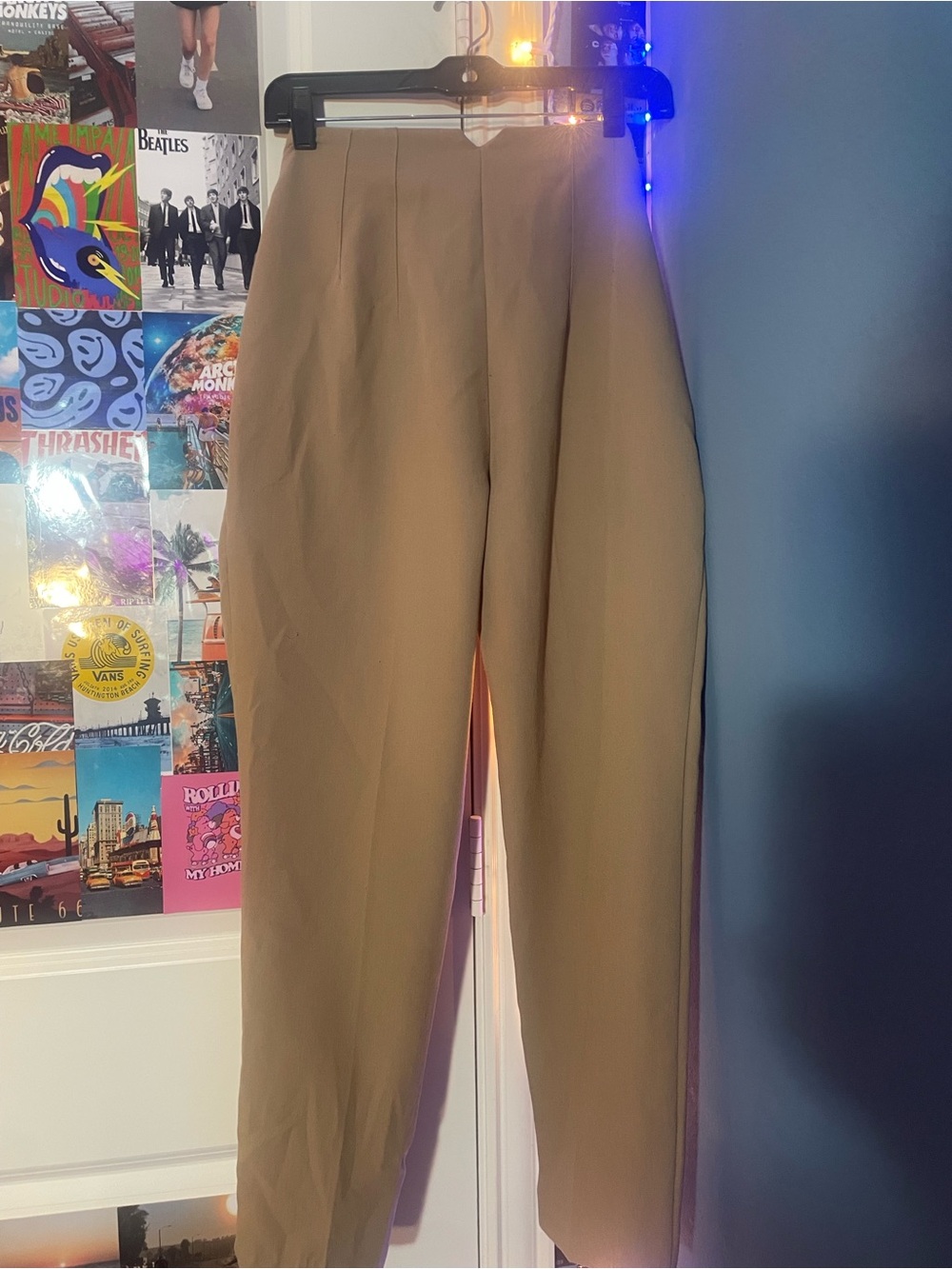 Tan Pleated Dress Pants - Picture 3 of 3